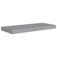 VidaXL Wandschap zwevend 60x23,5x3,8 cm mdf grijs - thumbnail
