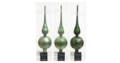 Piek glas d8h31 cm groen a3 Decoris - Decoris