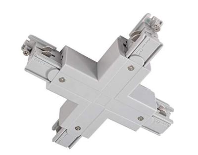 Deko Light 710034 D Line X-Verbinder links-links-rechts-rechts 230V-railsysteemcomponenten Stroomrail 3-fasig Grijs