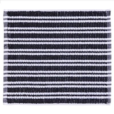DDDDD DDDDD vaatdoek Stripe black 30 x 30 cm
