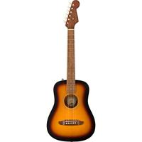 Fender California Series Redondo Mini 1/2 Sunburst akoestische westerngitaar - thumbnail