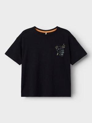 Name it zomer shirt jongens - zwart - boxy fit - Nkmpjayo