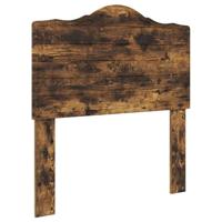 Bedframe met hoofdeinde Gerookt eiken 100 x 200 cm Bewerkt hout - thumbnail