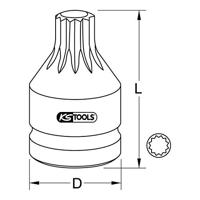 KS Tools 5151175 515.1175 Verwisselbare kop - thumbnail