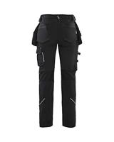 Blåkläder Dames 4-weg stretch werkbroek 71981644 | Zwart | Maat 46 - 7330509729328 - thumbnail