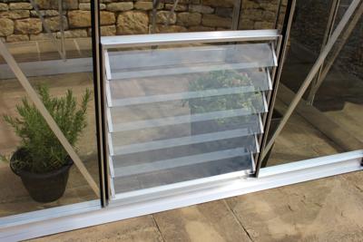 Louvreraam 6L 610 x 610 mm van veiligheidsglas blank - Royal well Louvreraam 6L 610 x 610 mm van veiligheidsglas blank - Royal well