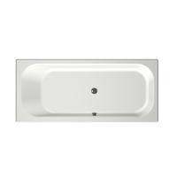 Xenz Aruba Ligbad - 170x75x48 - afvoer Midden - acryl - wit mat 6801-03 - thumbnail