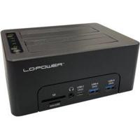 LC-Power LC-DOCK-C-MULTI-HUB basisstation voor opslagstations USB 3.2 Gen 2 (3.1 Gen 2) Type-C Zwart - thumbnail