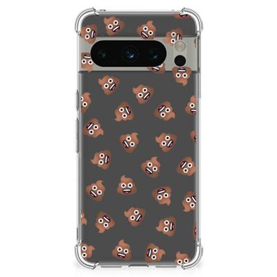 Doorzichtige Silicone Hoesje voor Google Pixel 8 Pro Poep Emojis Doorzichtige Silicone Hoesje voor Google Pixel 8 Pro Poep Emojis