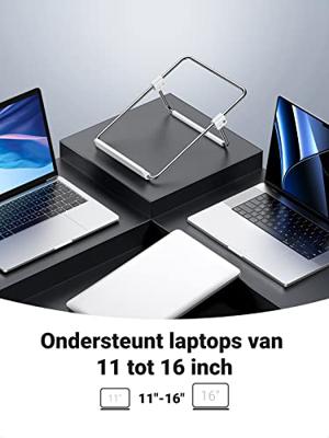 Ugreen verstelbare standaard voor laptop, zilver (LP230)