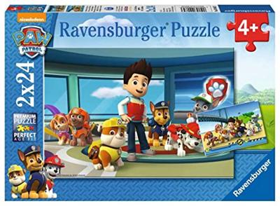 Ravensburger paw patrol puzzel - hulpvaardige speurneuzen, 2x24st.