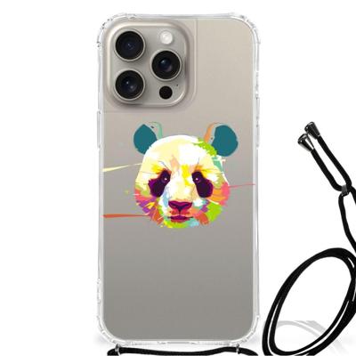 iPhone 15 Pro Max Stevig | Bumper Hoesje | Panda Color
