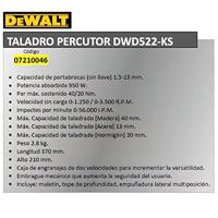 DeWALT DWD522KS Klopboormachine 950W - thumbnail
