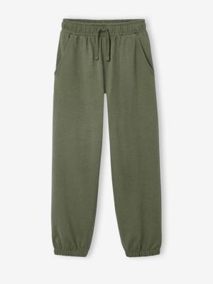 Oversized jongensbroek van fleece JONEN kaki Oversized jongensbroek van fleece JONEN kaki