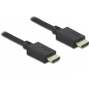 Delock 85388 HDMI-kabel HDMI Aansluitkabel HDMI-A-stekker 2 m Zwart Vergulde steekcontacten, 8K UHD