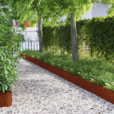 Gazonranden 10 pcs Roestig 103 x 0,05 x 22 cm Cortenstaal