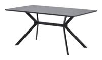 WOOOD Eettafel 'Bruno' 160 x 90cm, kleur zwart - thumbnail