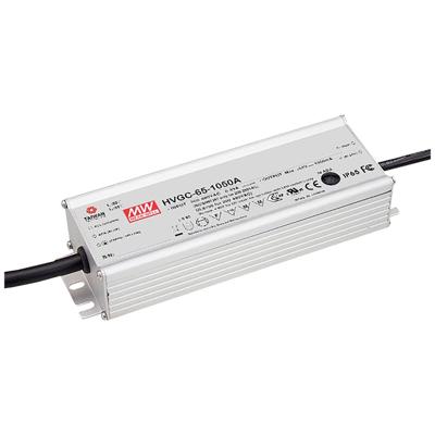 MEAN WELL LED-transformator 65 W 500 mA 13 - 130 V Niet dimbaar 1 stuk(s)