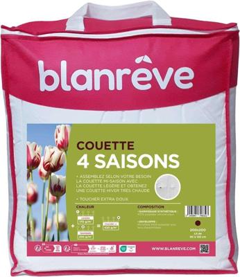 Dekbed - 200 x 200 cm - BLANReVE - 4 seizoenen - 420 g/m² - Wit