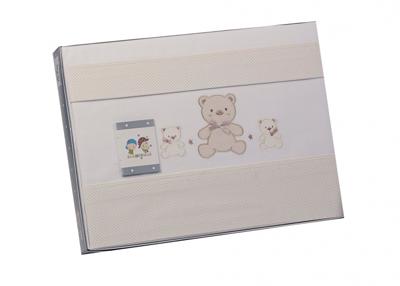 Gamberritos laken set beige beren 3-delig groot