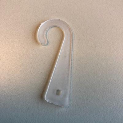 J-hanger transparant met gat 1000 stuks