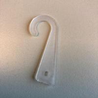 J-hanger transparant met gat 1000 stuks - thumbnail