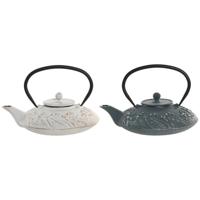 Theepot Home ESPRIT Blauw Wit Roestvrij staal Ijzer 800 ml (2 Stuks) - thumbnail