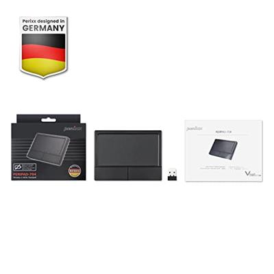 Perixx PERIPAD-504 Touchpad USB Zwart 2 Toetsen Touchscreen - thumbnail