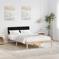 Bedframe Bruin en zwart 120 x 200 cm Massief grenenhout - thumbnail
