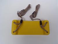 Schommelzitje in kunststof 430x165x85 mm pp-touw geel Hermic - Hermic - thumbnail