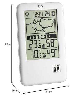TFA Dostmann Neo Plus 35.1109 Draadloos weerstation Verwachting voor 12 tot 24 uur Aantal sensoren max.: 1