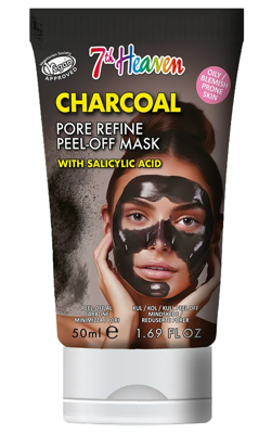 7th Heaven Charcoal Porien Verfijnende Peel-Off Masker met Salicylzuur 7th Heaven Charcoal Porien Verfijnende Peel-Off Masker met Salicylzuur