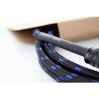 Cordial 14780 Jackplug Instrumenten Aansluitkabel [1x Jackplug male 6,3 mm (mono) - 1x Jackplug male 6,3 mm (mono)] 3 m Zwart, Blauw Textielmantel - thumbnail