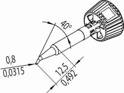 Ersa 0142SDLF08L/SB Soldeerpunt Potloodvorm Grootte soldeerpunt 0.80 mm Inhoud: 1 stuk(s) Ersa 0142SDLF08L/SB Soldeerpunt Potloodvorm Grootte soldeerpunt 0.80 mm Inhoud: 1 stuk(s)