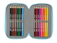 Driedubbele Pennenzak Bluey Hemelsblauw 12,5 x 19,5 x 5,5 cm 36 Onderdelen - thumbnail