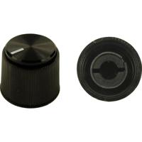 Cliff CL16924 CL16924 Draaiknop Zwart (Ø x h) 19.1 mm x 16 mm 1 stuk(s) - thumbnail
