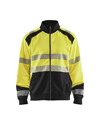 Blåkläder Sweatshirt hele rits High-Vis 35582528 | High-Vis Geel/Zwart | Maat M - 7330509610350