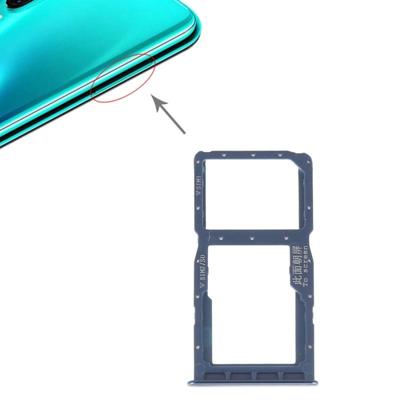 SIM-kaart lade + SIM-kaart lade/micro SD-kaart voor Huawei P30 Lite (blauw)