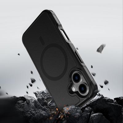 4Smarts Defend Case Backcover Apple iPhone 16 Zwart Inductieve lading