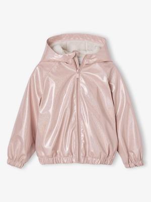 Winddicht met glanzend effect, gevoerd voor meisjes lichtroze Winddicht met glanzend effect, gevoerd voor meisjes lichtroze