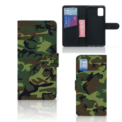 Samsung Galaxy A31 Telefoon Hoesje Army Dark Samsung Galaxy A31 Telefoon Hoesje Army Dark