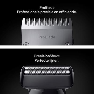 Braun Braun Series 7 All-In-One Style Kit AIO7 Baardtrimmer, Tondeuse, Bodygroomer Zwart, Blauw