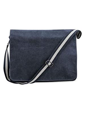 Quadra QD610 Vintage Canvas Despatch Bag - Vintage Oxford Navy - 40 x 30 x 12 cm Quadra QD610 Vintage Canvas Despatch Bag - Vintage Oxford Navy - 40 x 30 x 12 cm