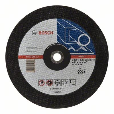Bosch Accessories 2608600649 2608600649 Doorslijpschijf recht 300 mm 1 stuk(s) Metaal