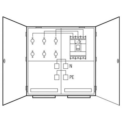 ABN WMS111-55 Omvormer- en meetkast Inhoud: 1 stuk(s)