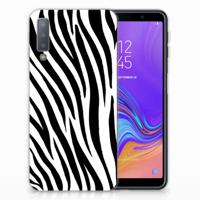 Samsung Galaxy A7 (2018) | TPU Hoesje | Zebra - thumbnail