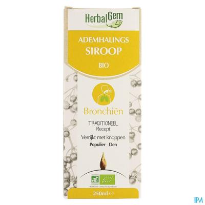 Herbalgem Siroop Ademhaling Bio Kind-volw 250ml