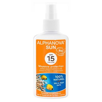 Alphanova Sun Sun bio spray SPF15 vegan 125 Milliliter
