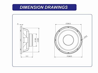 Beyma 10BR60 V2 studio bas luidspreker Beyma 10BR60 V2 studio bas luidspreker