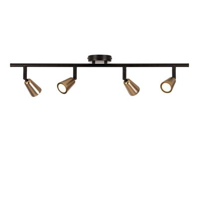 Lucide TIANA - Plafondspot - 4xGU10 - Champagne kleur | Essential